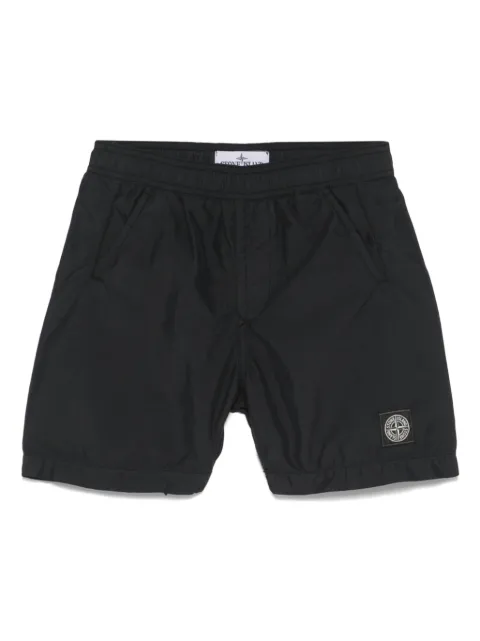 Stone Island Junior Compass-patch swim shorts