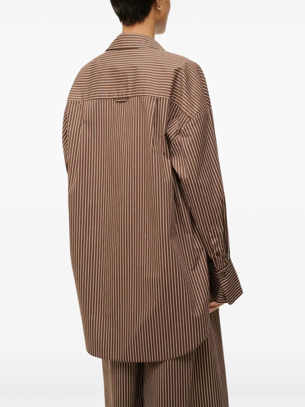 Shop Staud Sandbar Shirt In 褐色