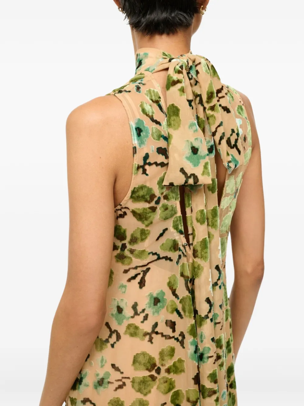 STAUD Albee maxi-jurk Beige