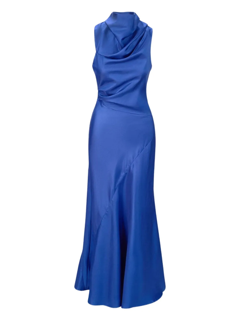 STAUD Frida silk maxi dress | Blue | Image 1