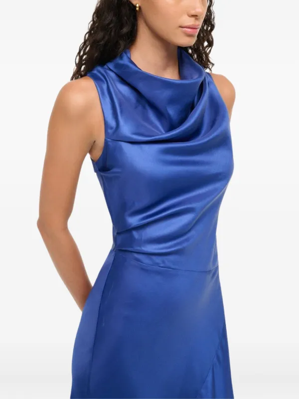 Staud Frida Silk Maxi Dress - Blue Staud Frida Silk Maxi Dress - Blue