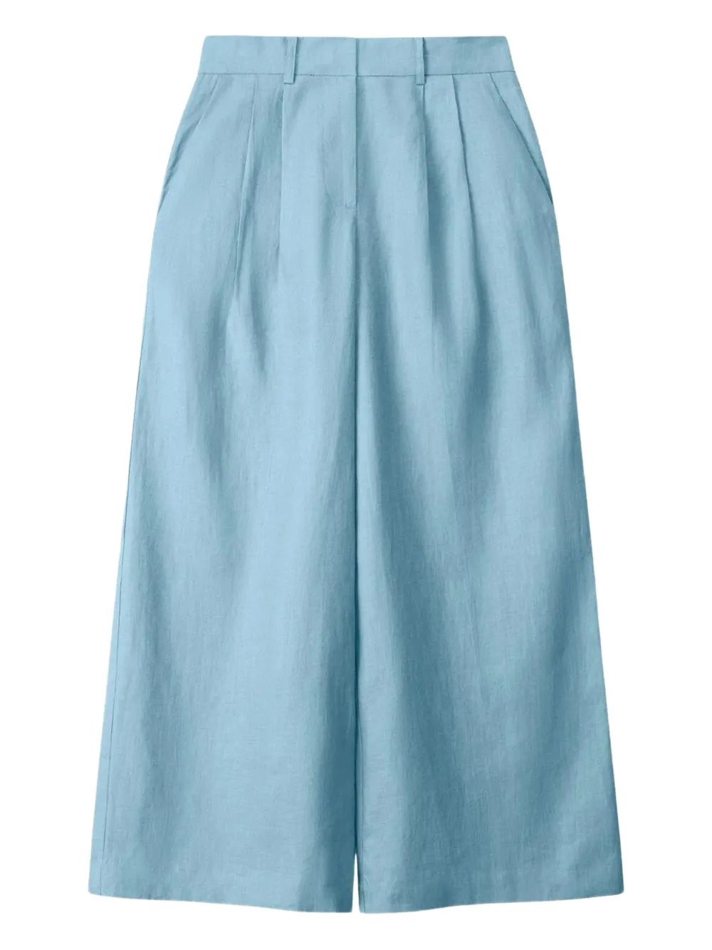 STAUD pleated linen pants | Blue | Image 1