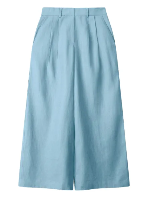 STAUD pleated linen pants