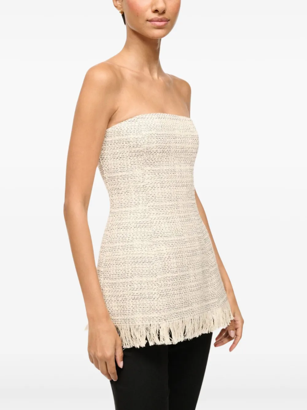 STAUD Silvia top Beige