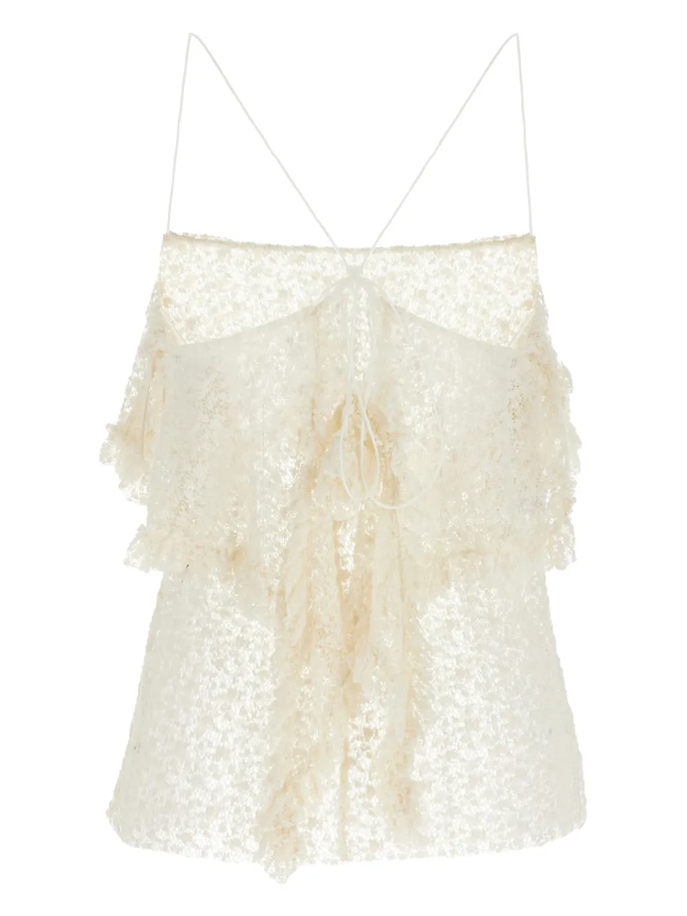 Philosophy Di Lorenzo Serafini lace top - Geel