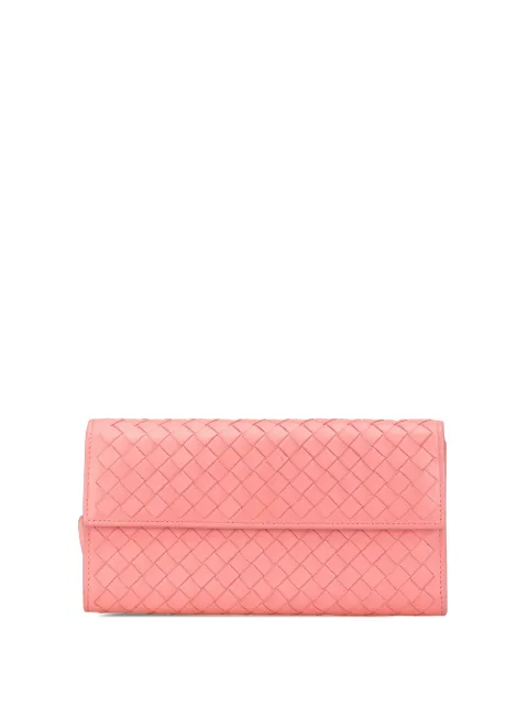 Bottega Veneta Pre-Owned cartera Intrecciato Wallet larga de piel 2010