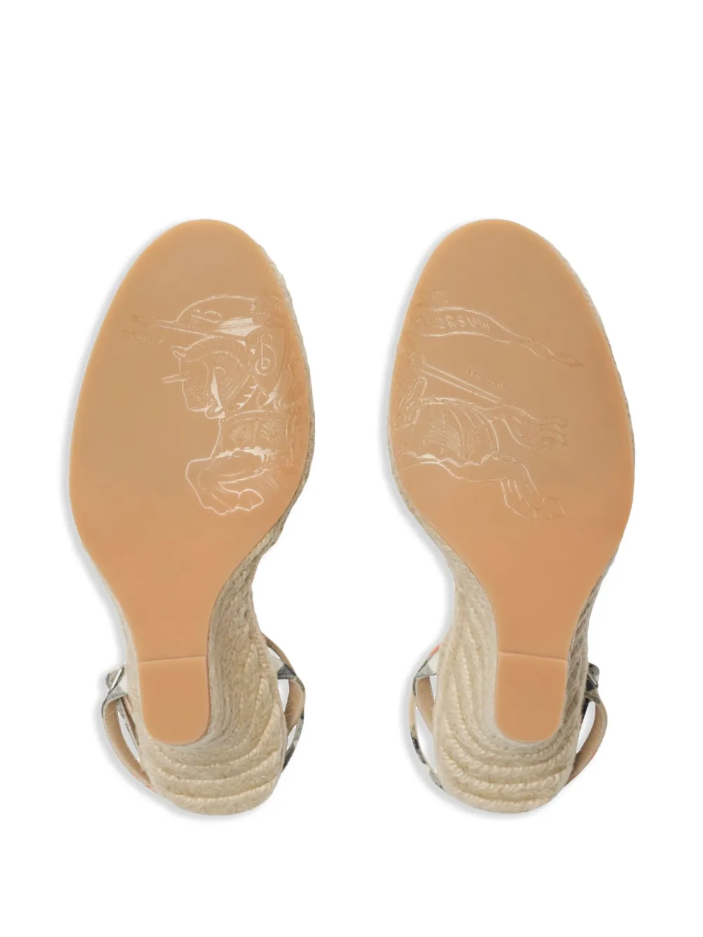 Burberry Mews Check Espadrilles In Brown