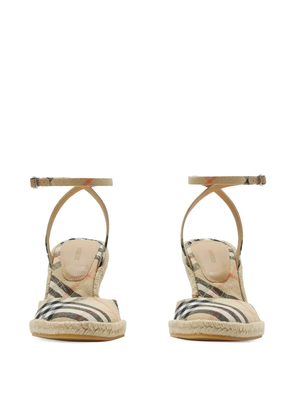 Burberry Mews Check Espadrilles In Brown