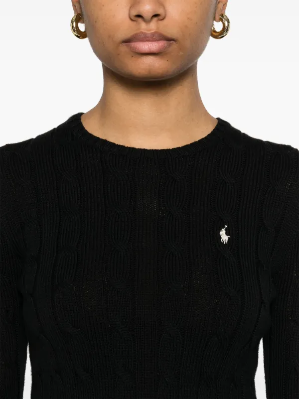 Polo Ralph Lauren ブラックセーター XS Polo Ralph Lauren Wool Crew Neck Knit Polo Black – The Sporting Lodge
