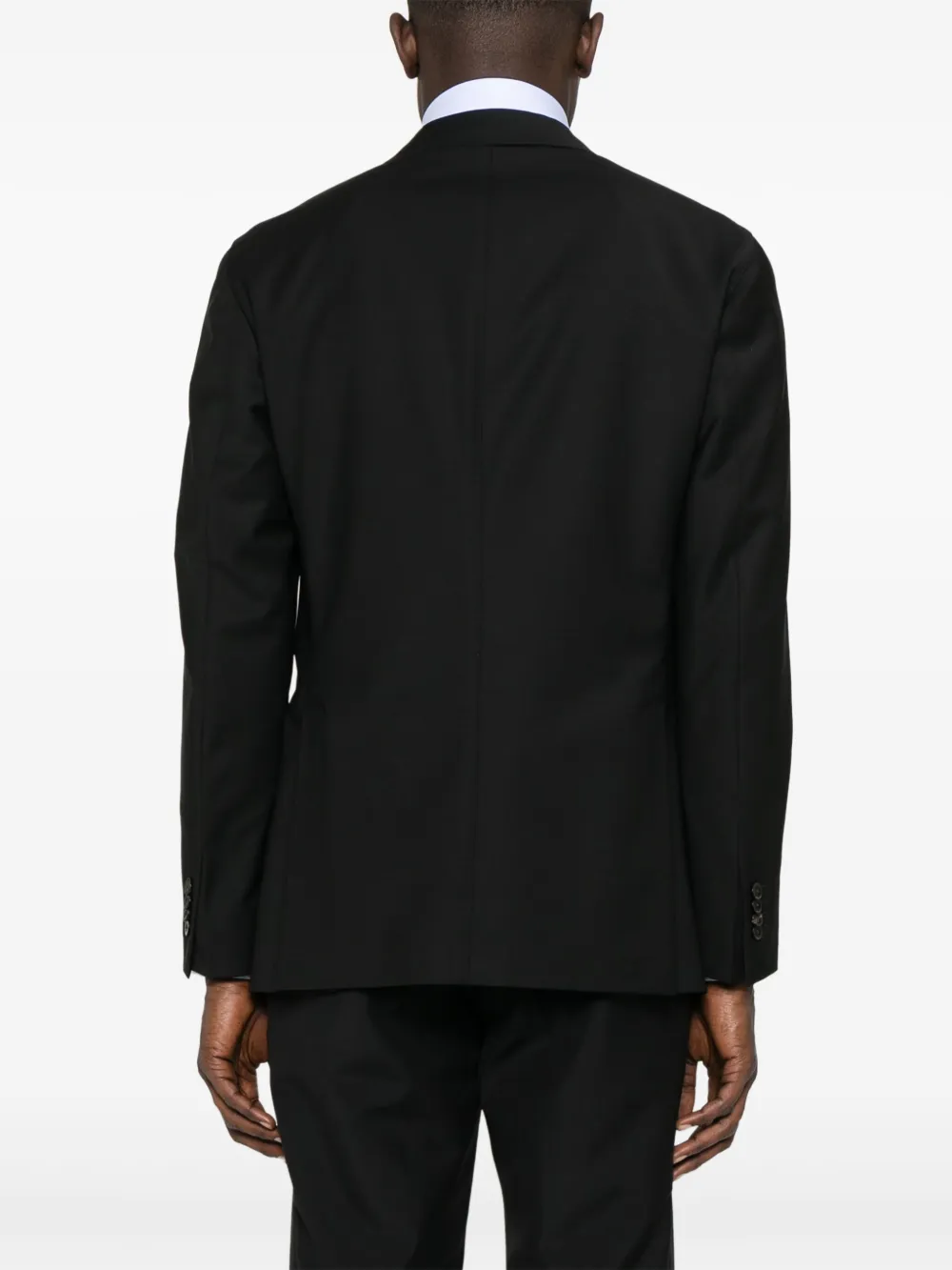Boglioli Blazer met enkele rij knopen Zwart