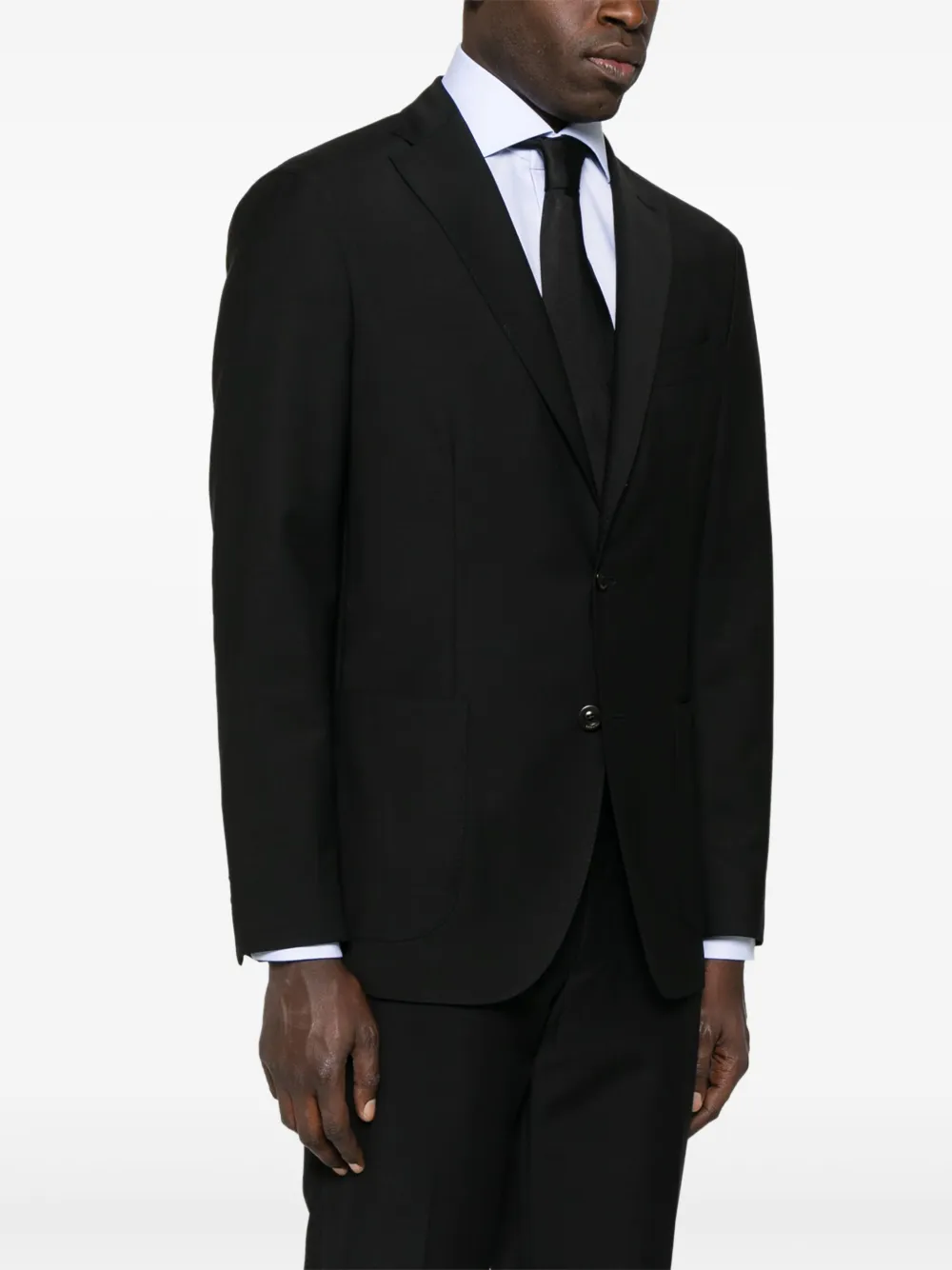 Boglioli Blazer met enkele rij knopen Zwart
