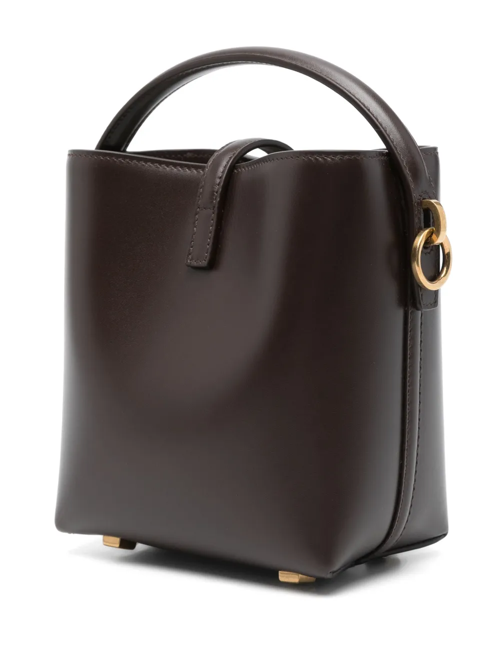 Saint Laurent Mini Le 37 Bucket Bag In 褐色