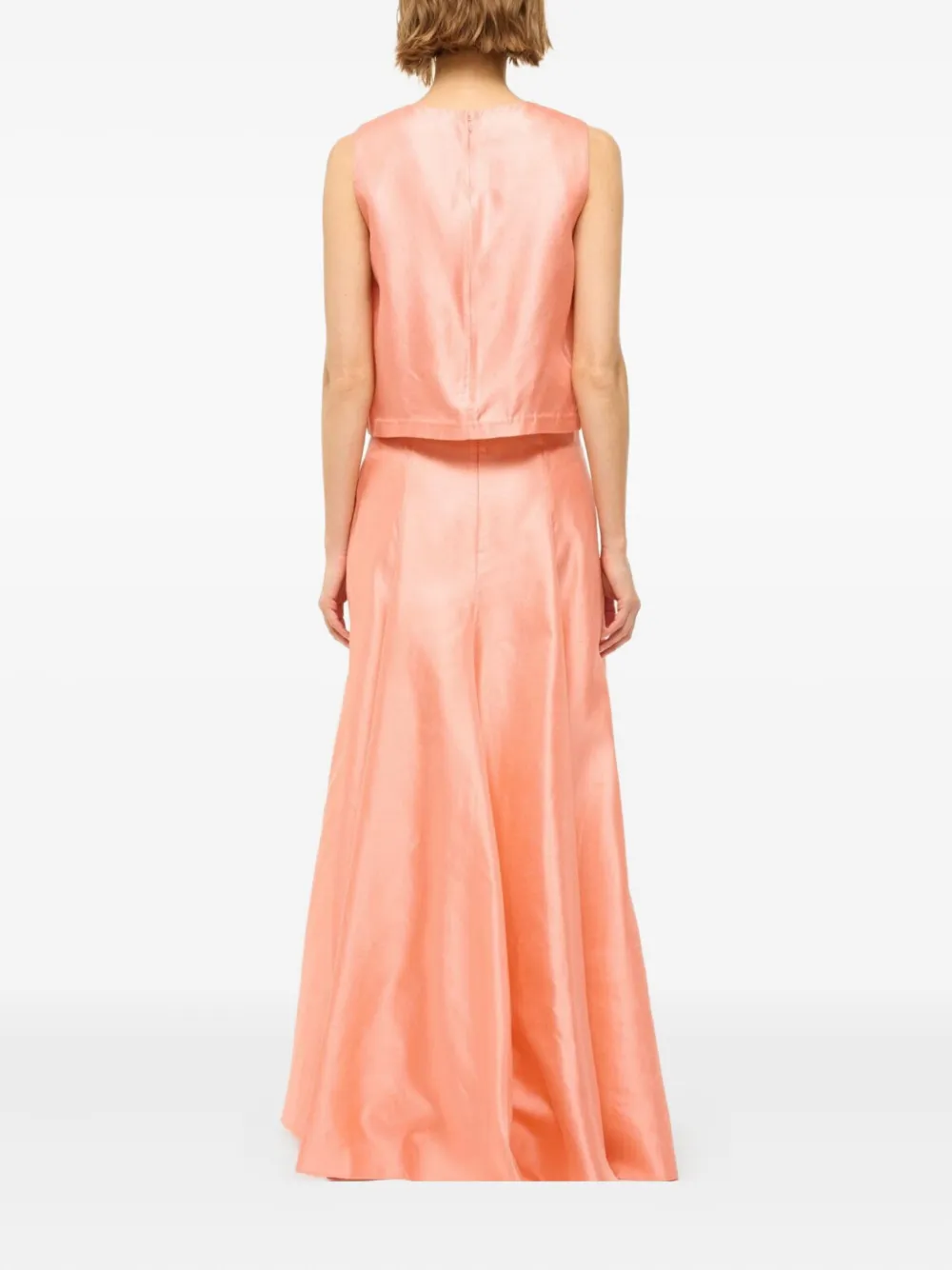 STAUD Cassia zijden top Roze