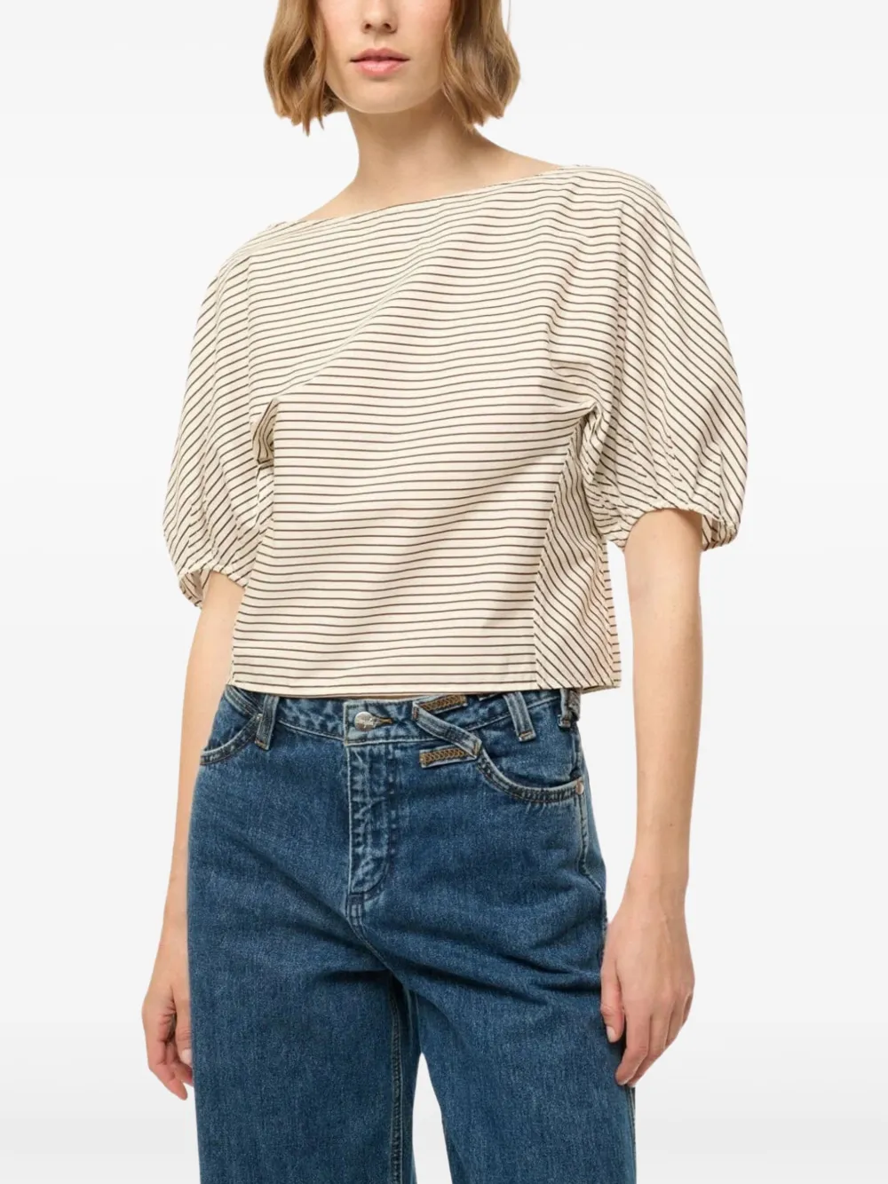 STAUD Didi top Beige