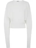 MRZ ribbed jumper - White