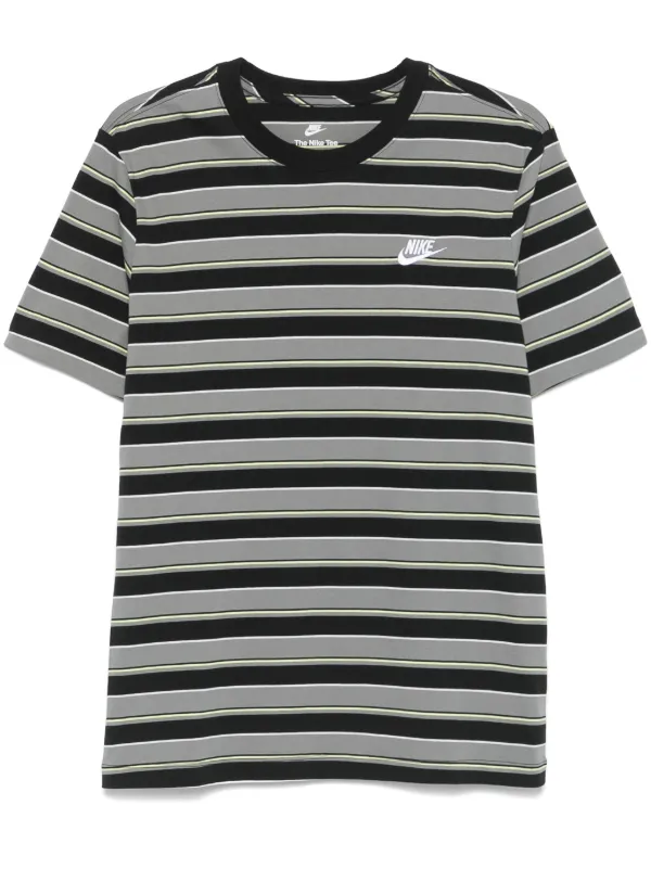 Nike Striped T-shirt Grey FARFETCH IN