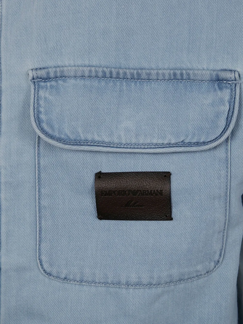 Emporio Armani Denim jack Blauw