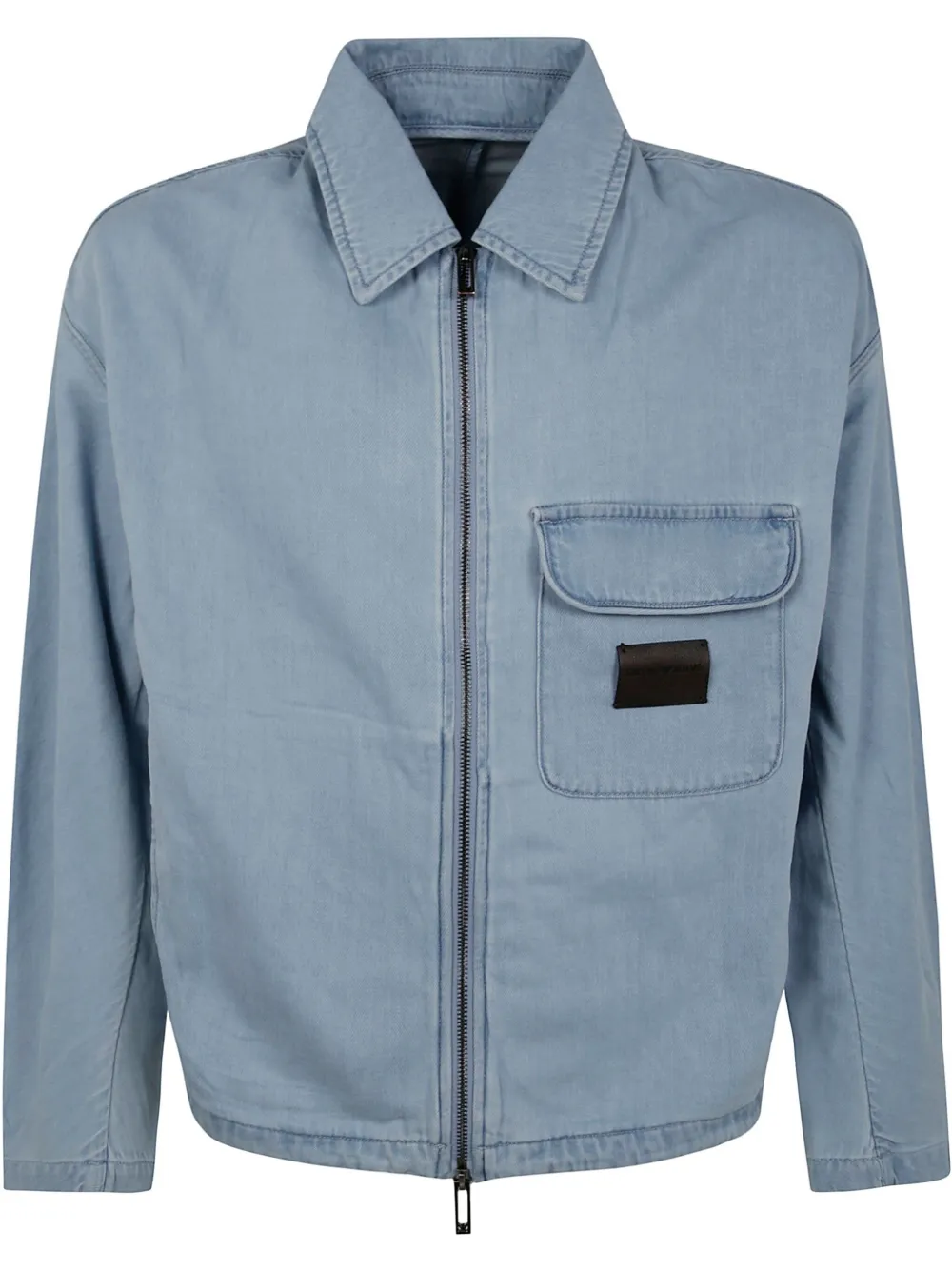 Emporio Armani Denim jack Blauw