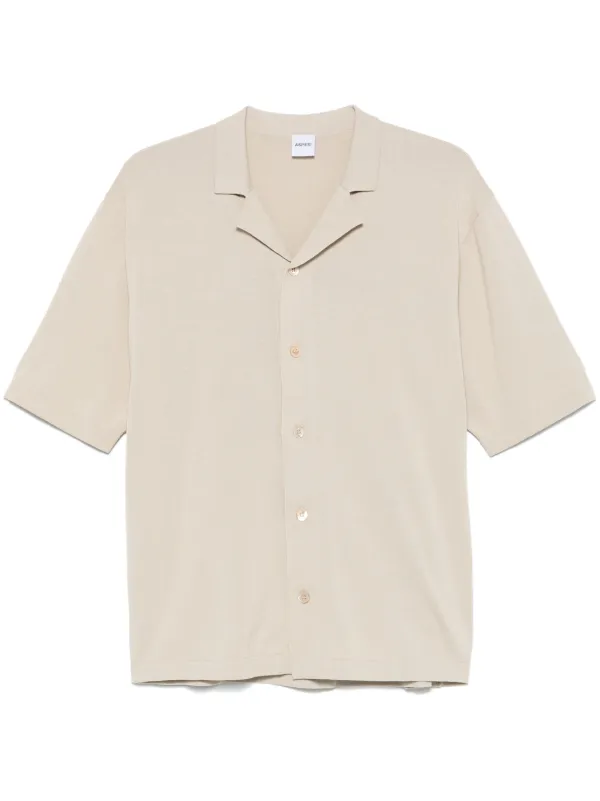 ASPESI Cotton Shirt in Neutrals