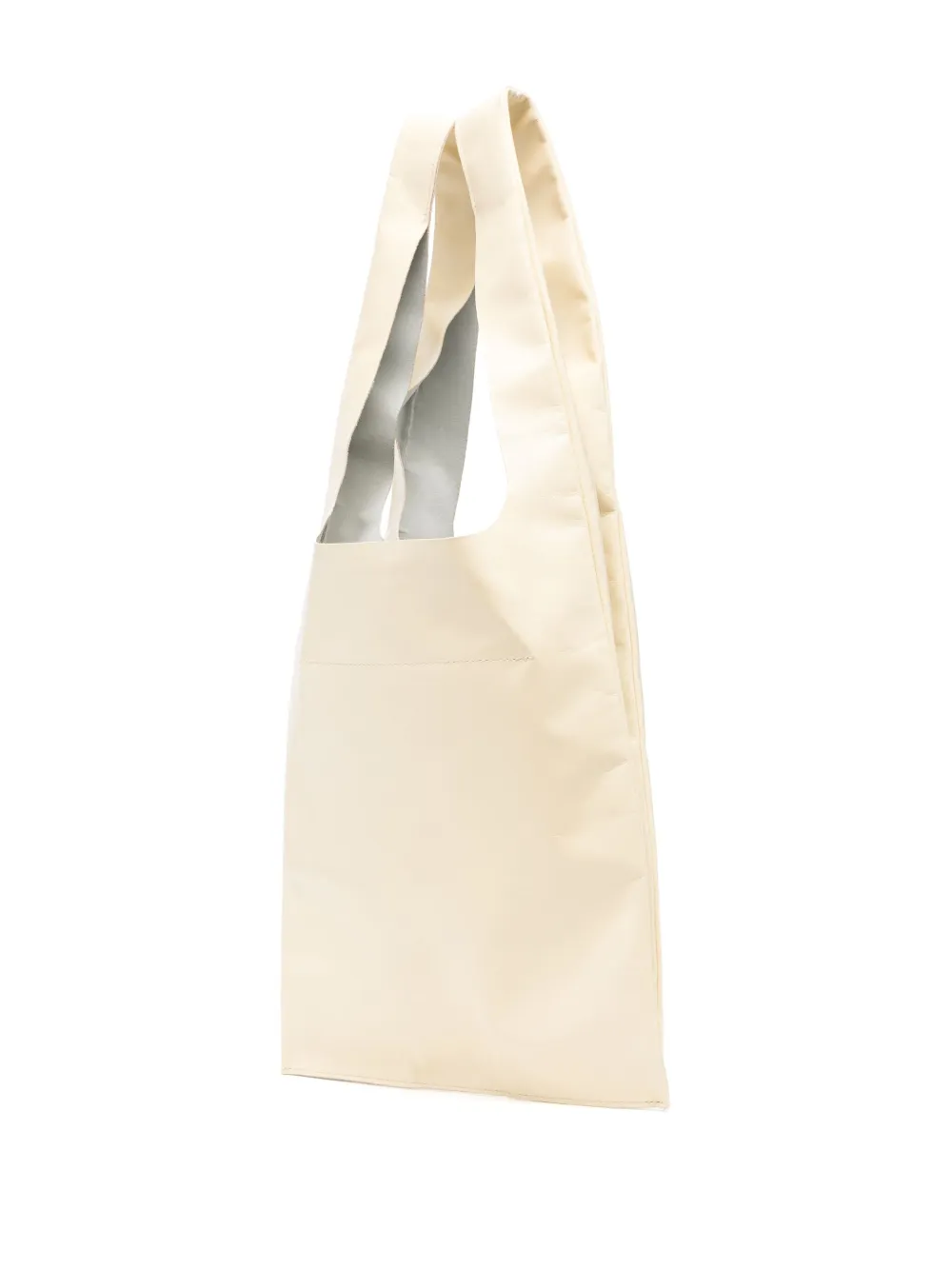 Shop Forte Forte Leather Tote Bag In Neutrals