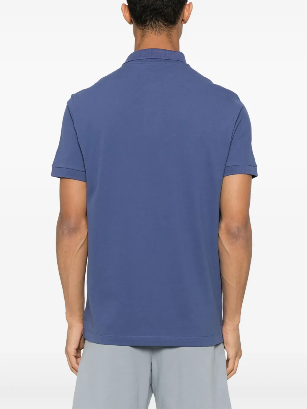 Stone Island Piqué poloshirt Blauw