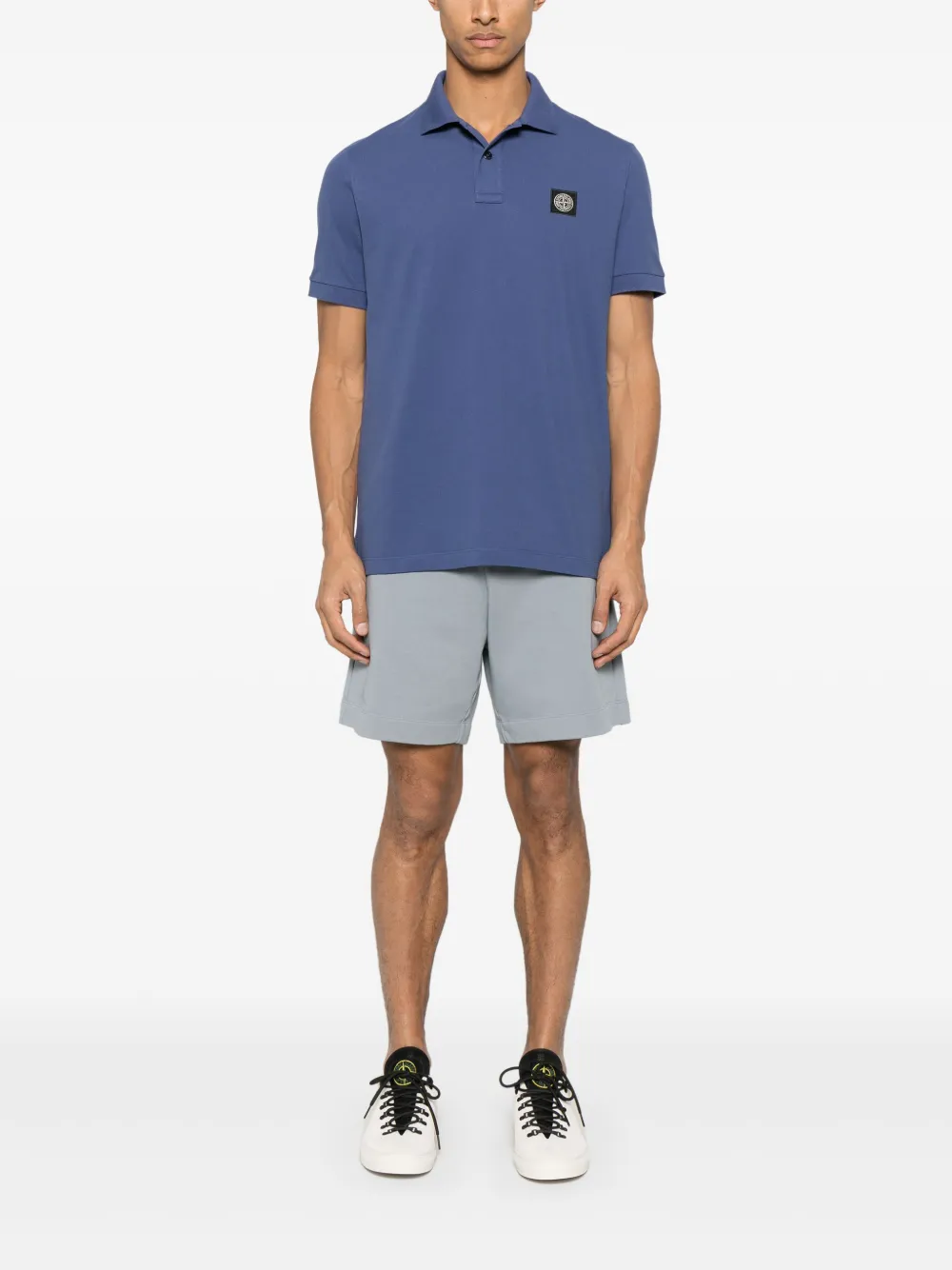 Stone Island Piqué poloshirt - Blauw