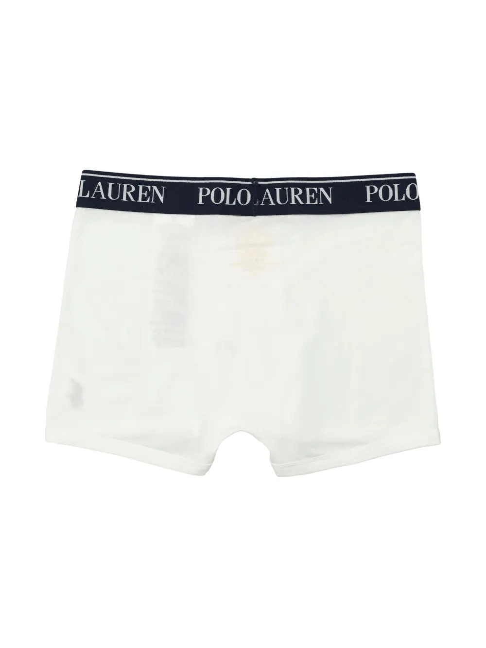 POLO RALPH LAUREN KIDS Drie boxershorts met logoband Wit