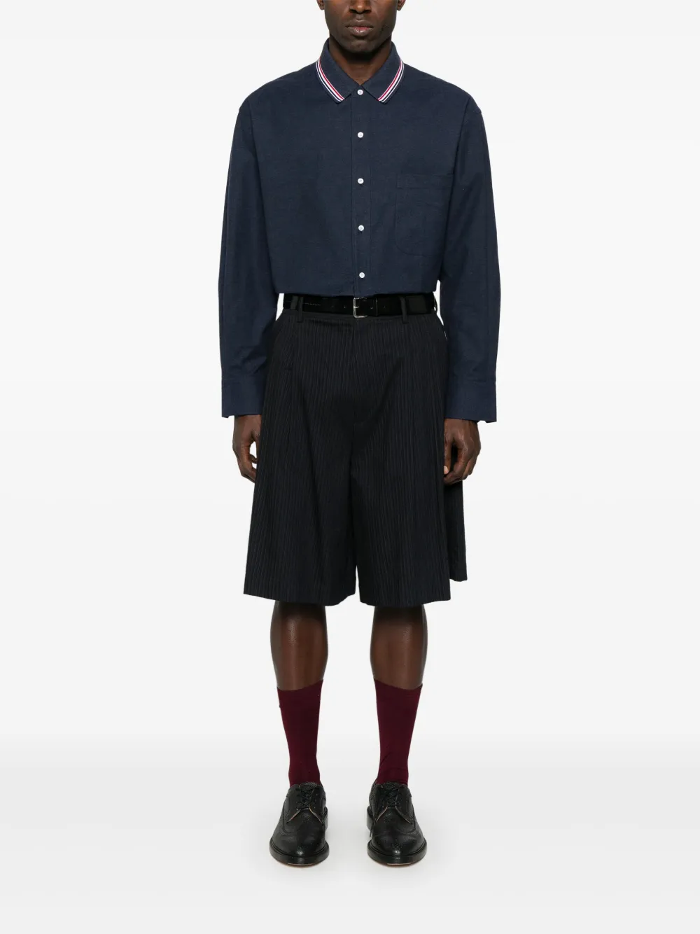 Thom Browne RWB Stripe overhemd - Blauw