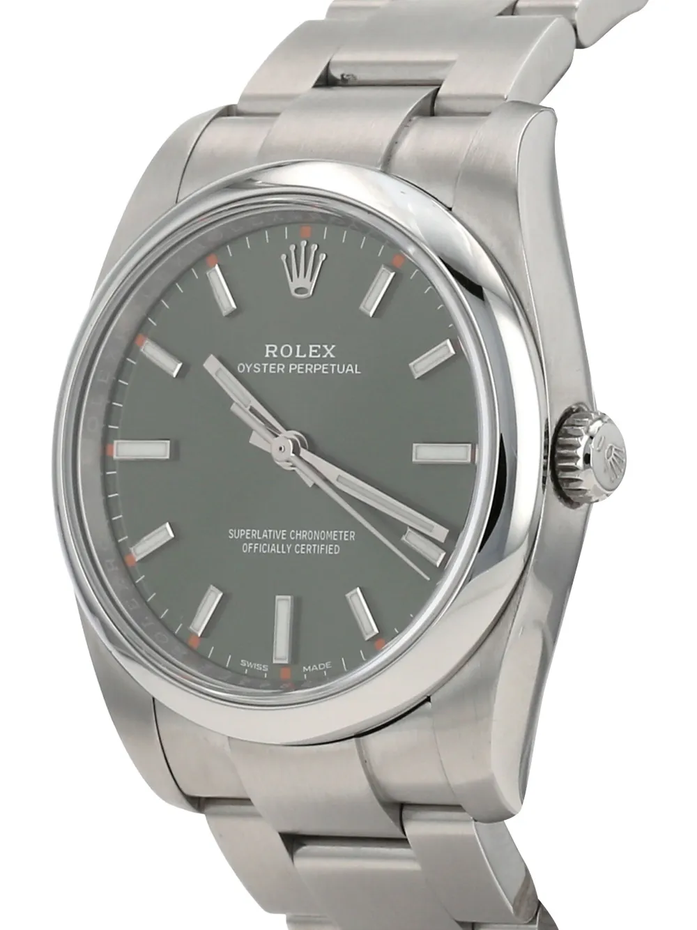 Rolex 2016 pre-owned Oyster Perpetual Date horloge - Groen