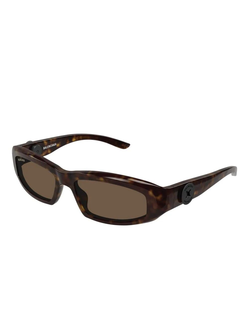 Balenciaga Eyewear Zonnebril met schildpadschild-design - Bruin