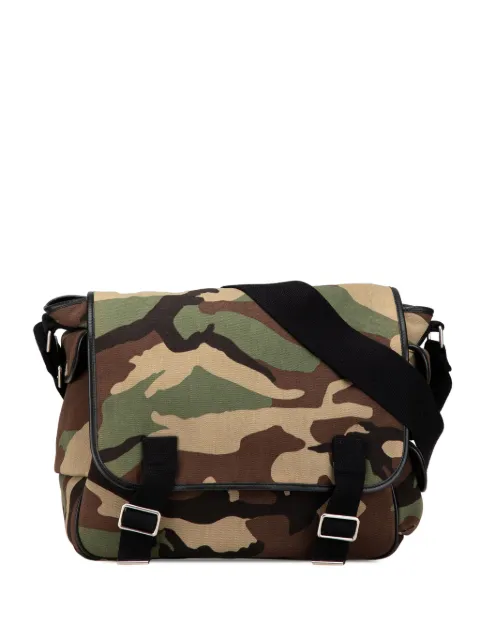 Saint Laurent Pre-Owned 2015 Canvas Camouflage Messenger Bag crossbody bag