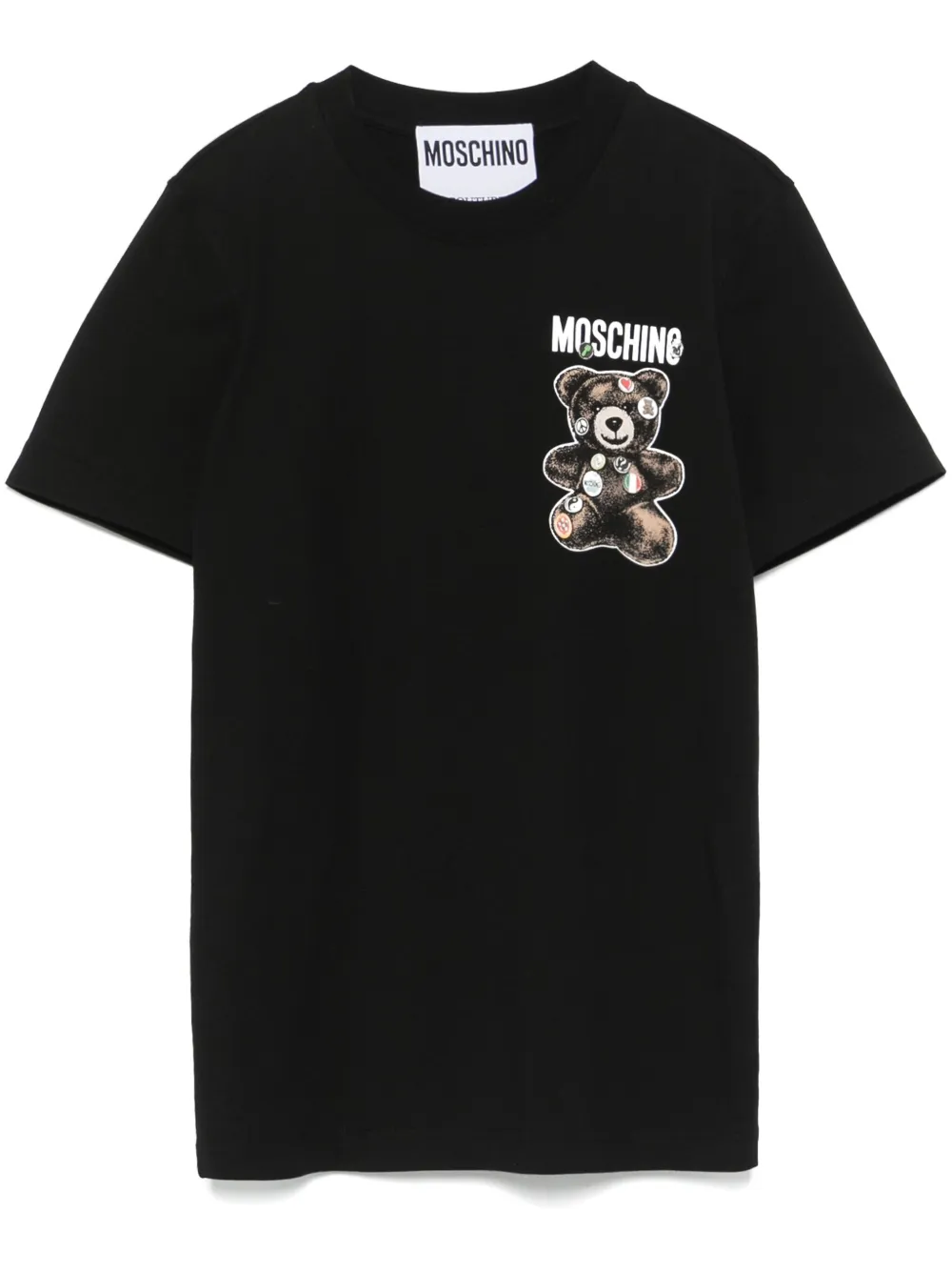 Moschino T-shirt met teddybeerprint Zwart