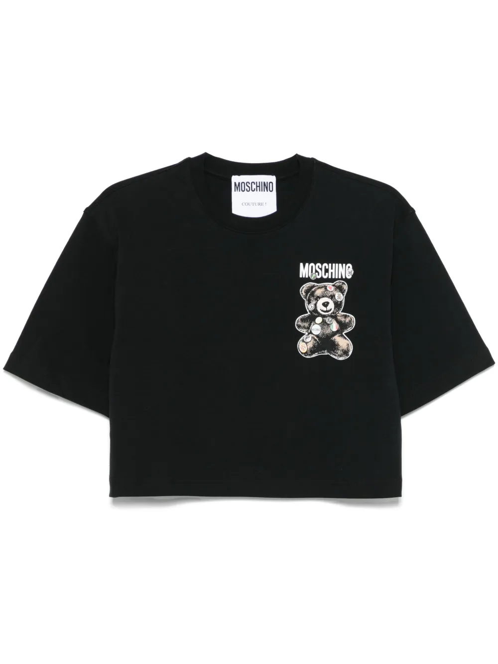 Moschino T-shirt met teddybeerprint Zwart