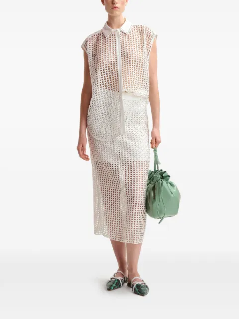 Essentiel Antwerp falda midi Handkerchief
