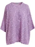 Essentiel Antwerp jacquard-knitted top - Purple