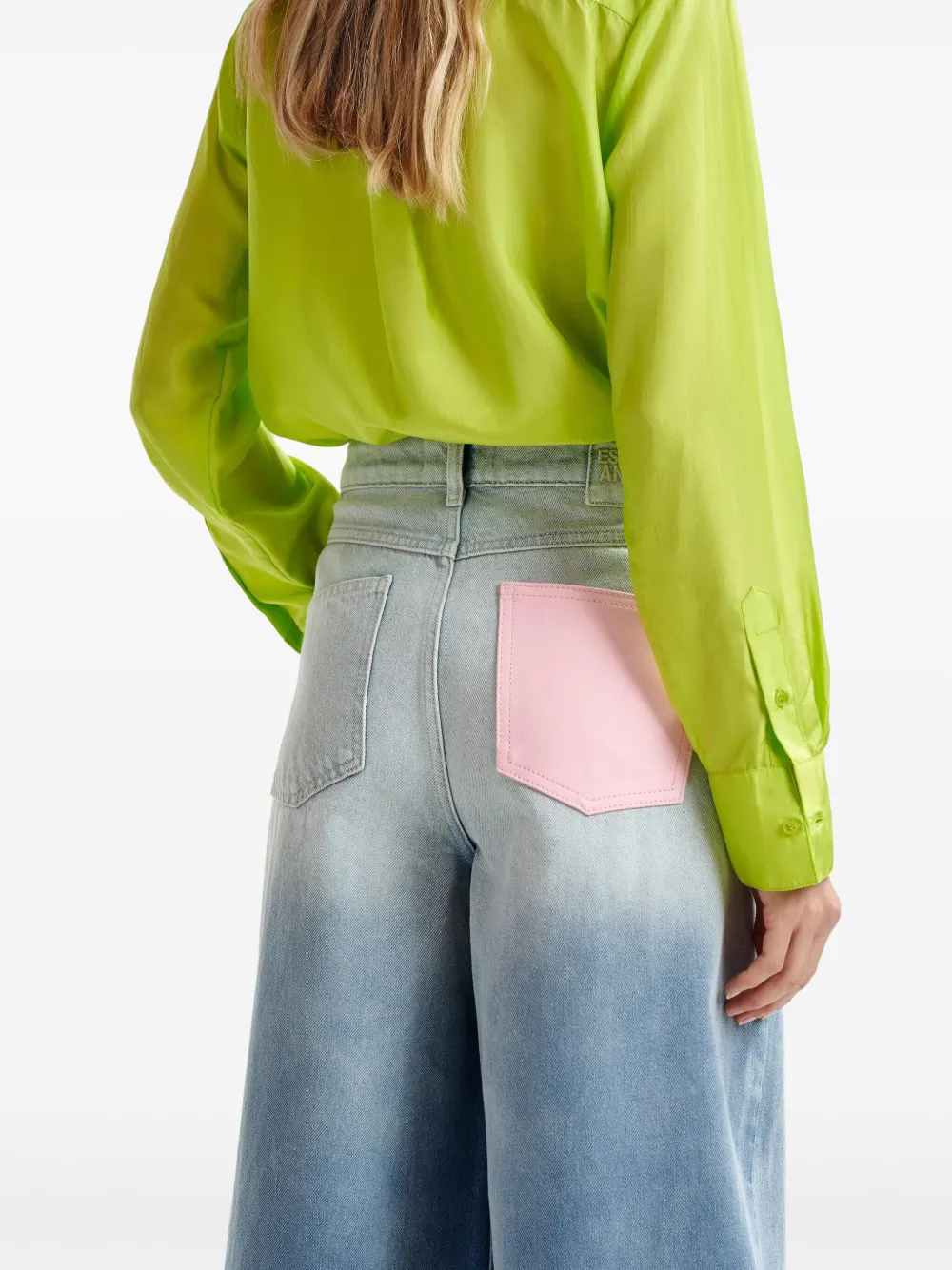 Essentiel Antwerp Haar jeans met ballonpijpen Blauw