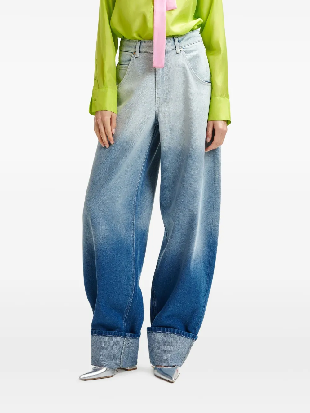 Essentiel Antwerp Haar jeans met ballonpijpen Blauw
