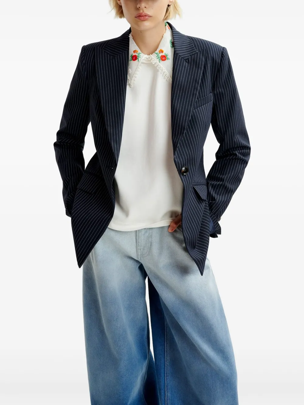 Essentiel Antwerp Haisies blazer Blauw