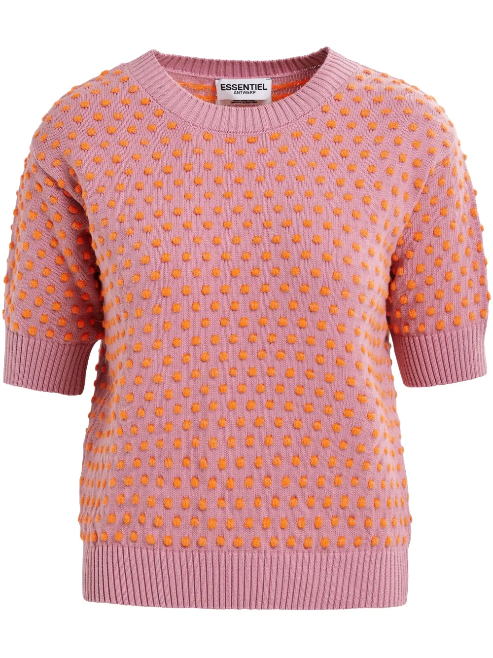 Essentiel Antwerp Top met stippen Oranje