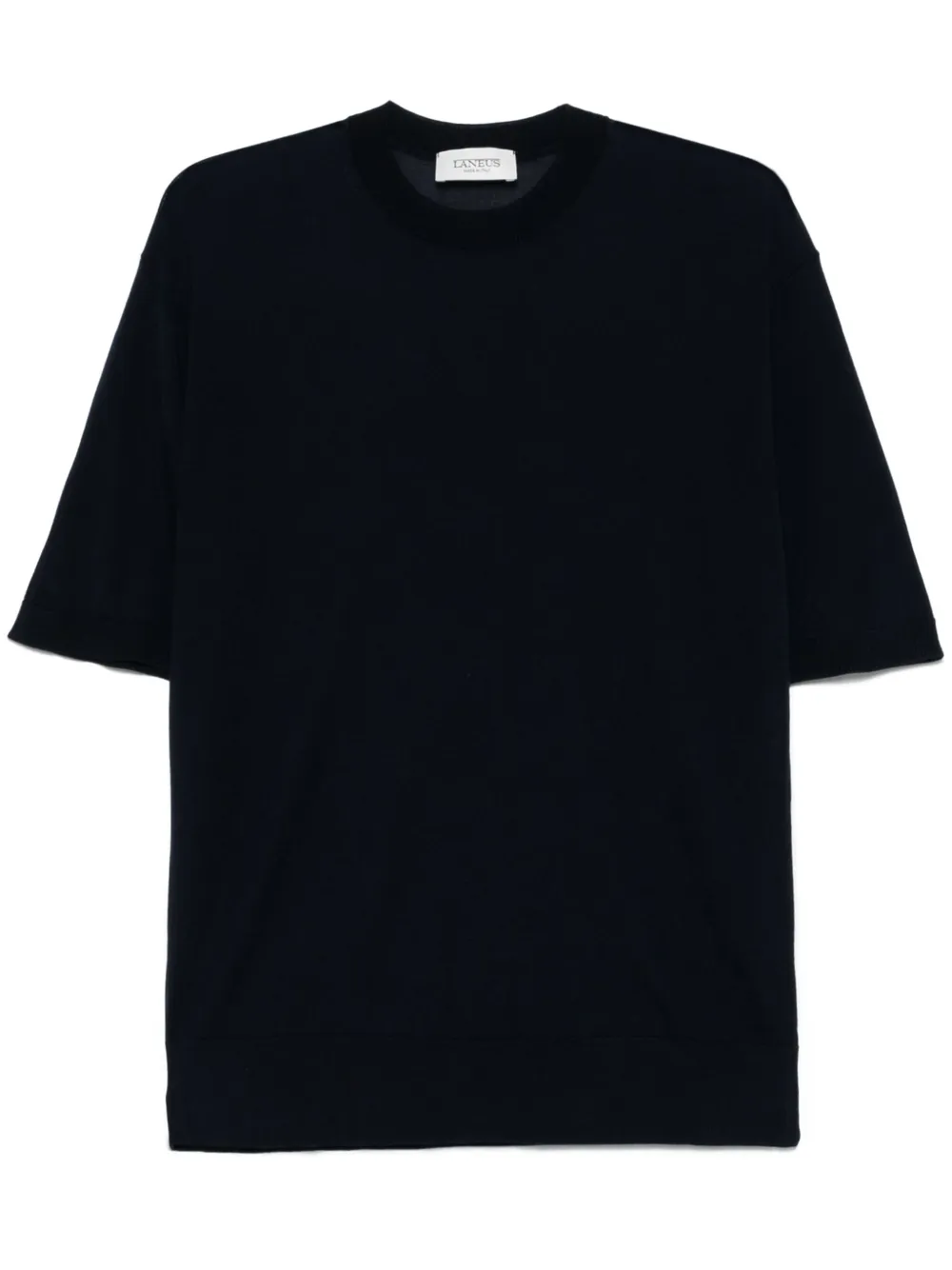 crew-neck knitted T-shirt