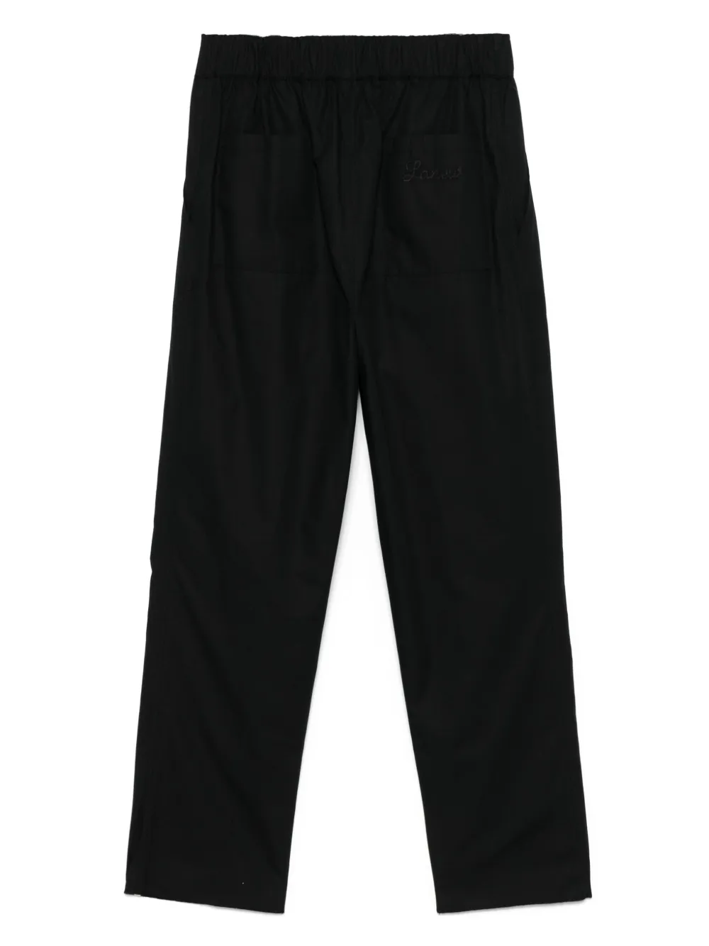 Laneus Broek met elastische taille - Zwart