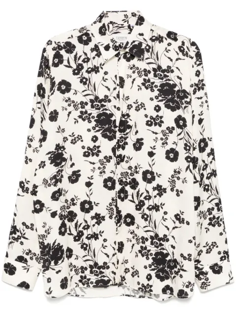 Laneus floral-print shirt