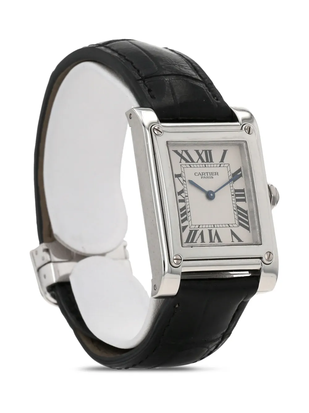 Pre-owned Cartier 2000 Tank 39mm In Silver