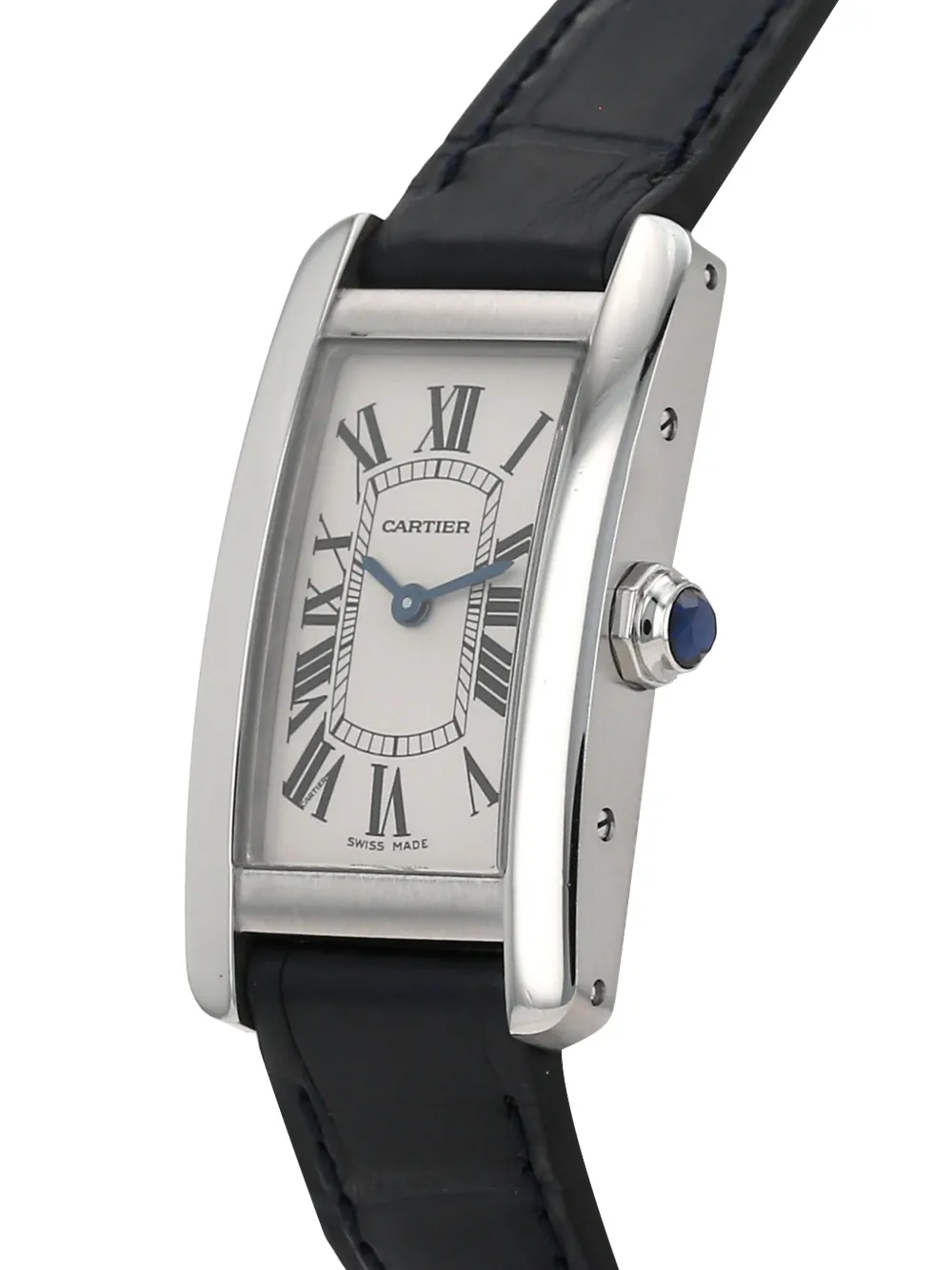 Cartier 2018 pre-owned Tank Américaine 35 mm - Zilver