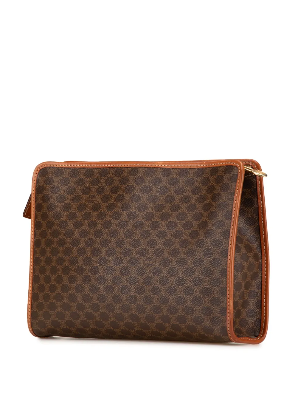 Céline Pre-Owned 2012 Macadam Coated Canvas clutch - Bruin