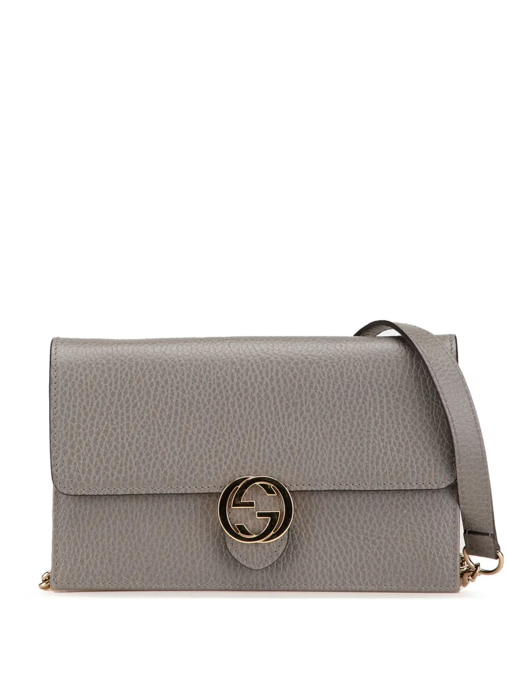 Gucci Pre-Owned Interlocking G Dollar axelremsväska från 2000-2015 | grå | Image 1