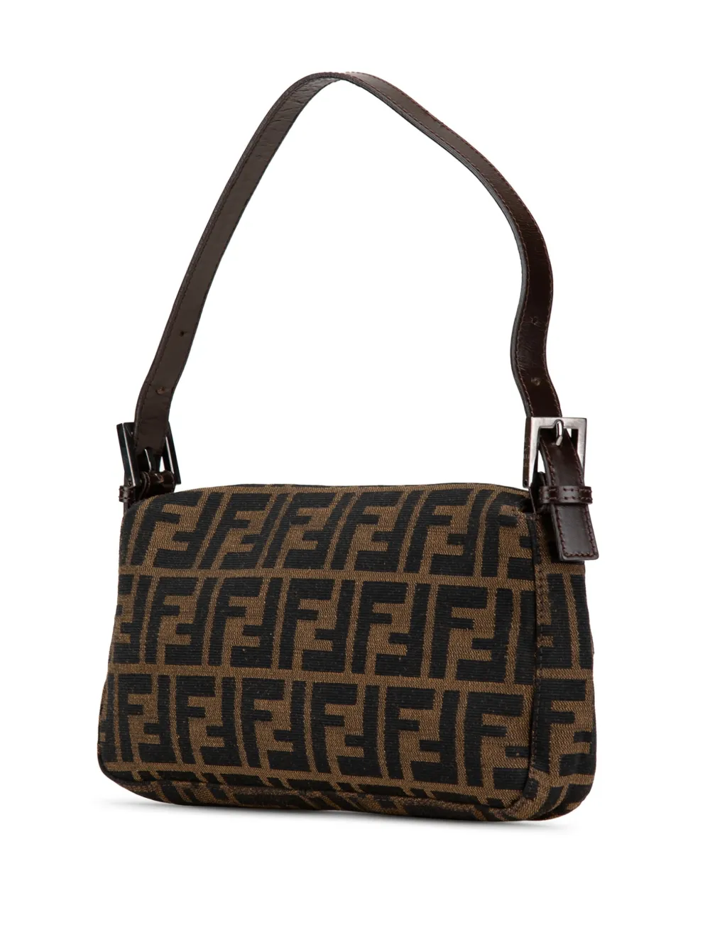 Fendi Pre-Owned 2000-2010 Zucca Canvas Baguette schoudertas - Bruin