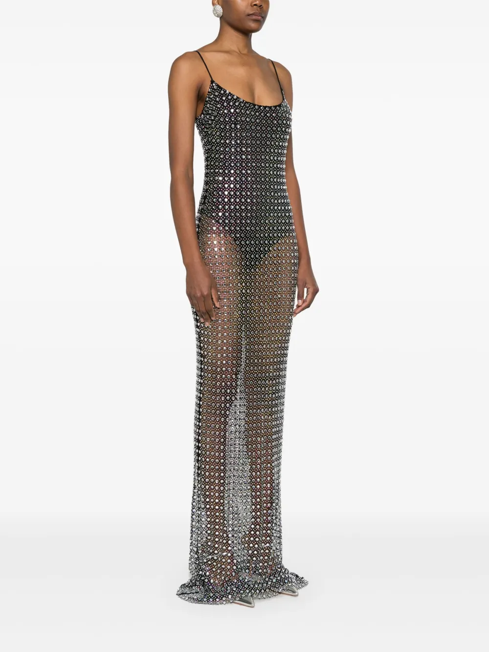 The New Arrivals Ilkyaz Ozel Maxi-jurk Grijs