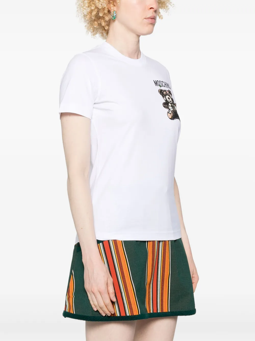 Moschino T-shirt met teddybeerprint Wit