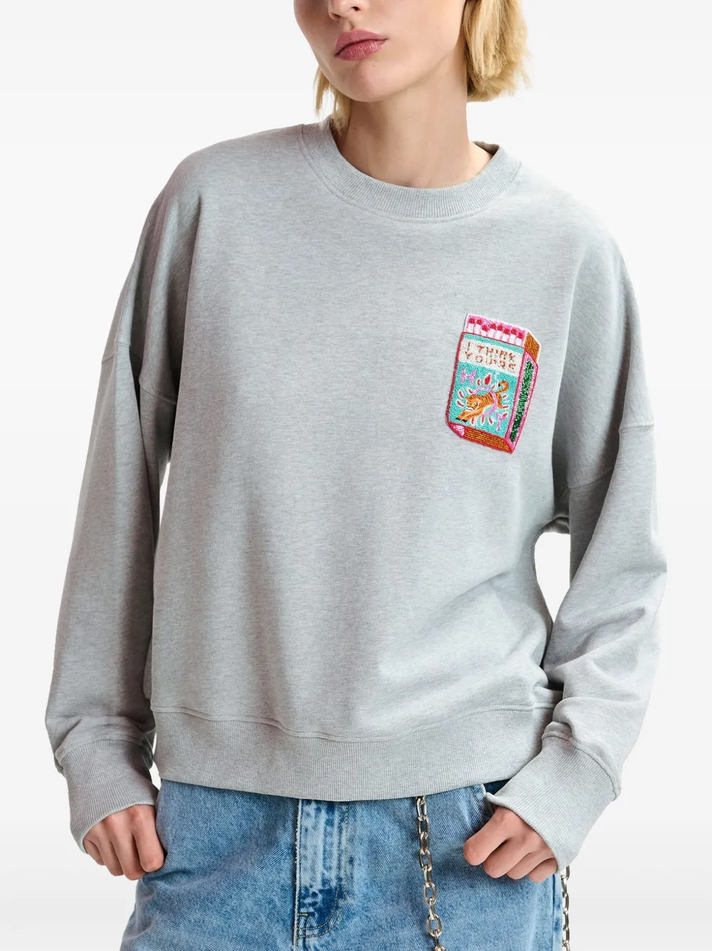 Essentiel Antwerp Hallumettes sweater Grijs